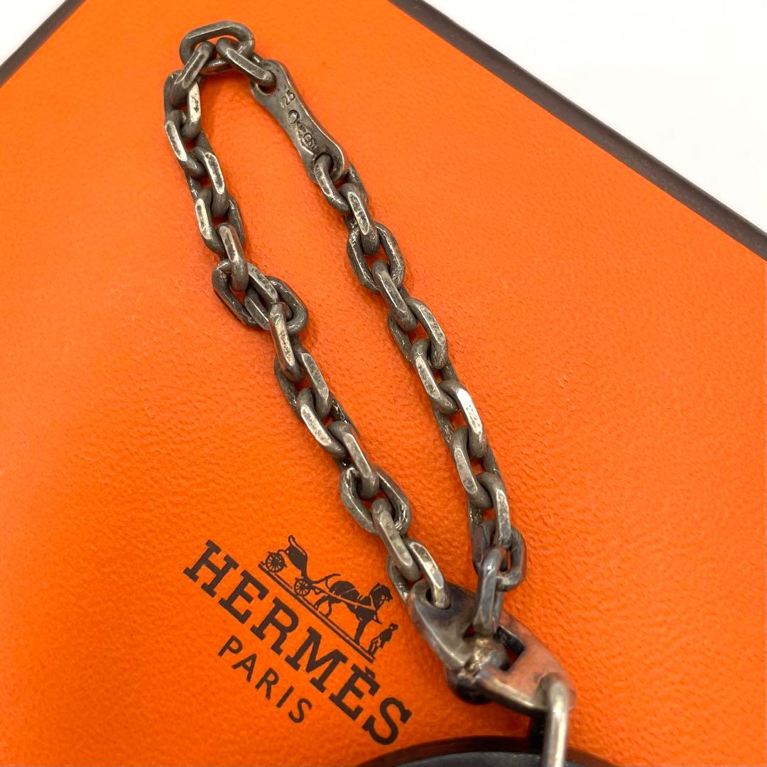 激レア✨HERMES✨ 猫の顔 アニマルチャーム キーホルダー ネコ キャット