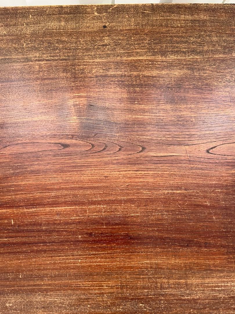 レトロな木製 長方形座卓 折りたたみ式