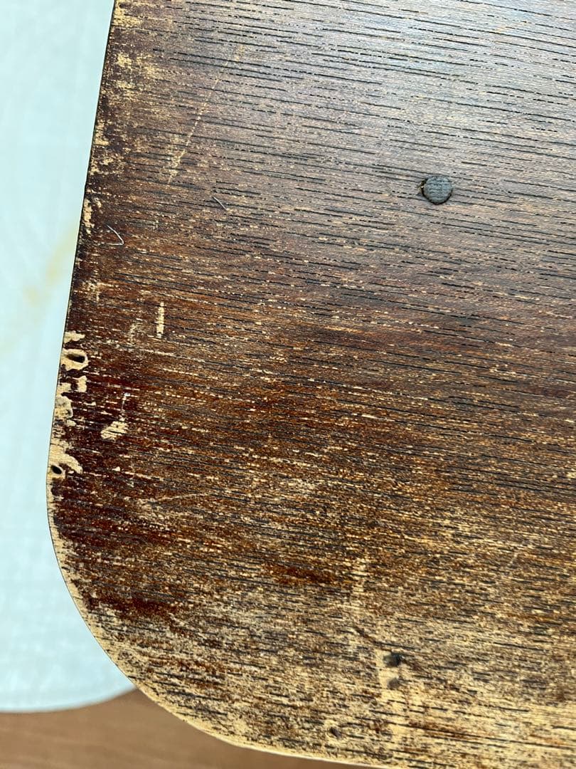 レトロな木製 長方形座卓 折りたたみ式