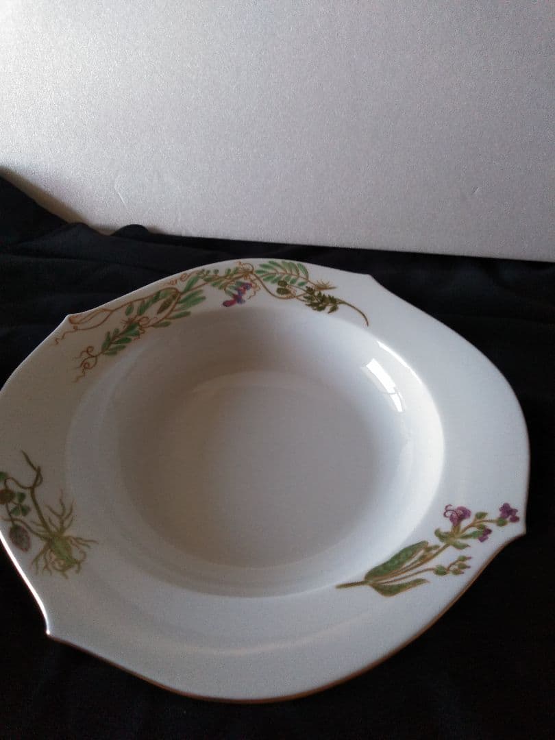 マイセン　フローラスーププレート23.5cm