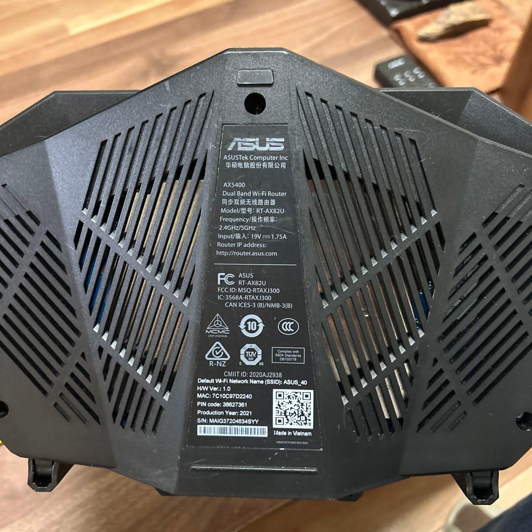 いちご様　ASUS RT-AX82U MerlinFW導入済 高性能ルーター