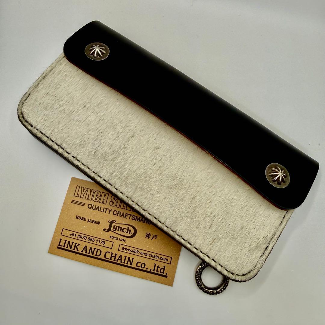 ギャラ付き　リンチシルバースミス　レザーウォレット　限定品ホワイトホース毛皮