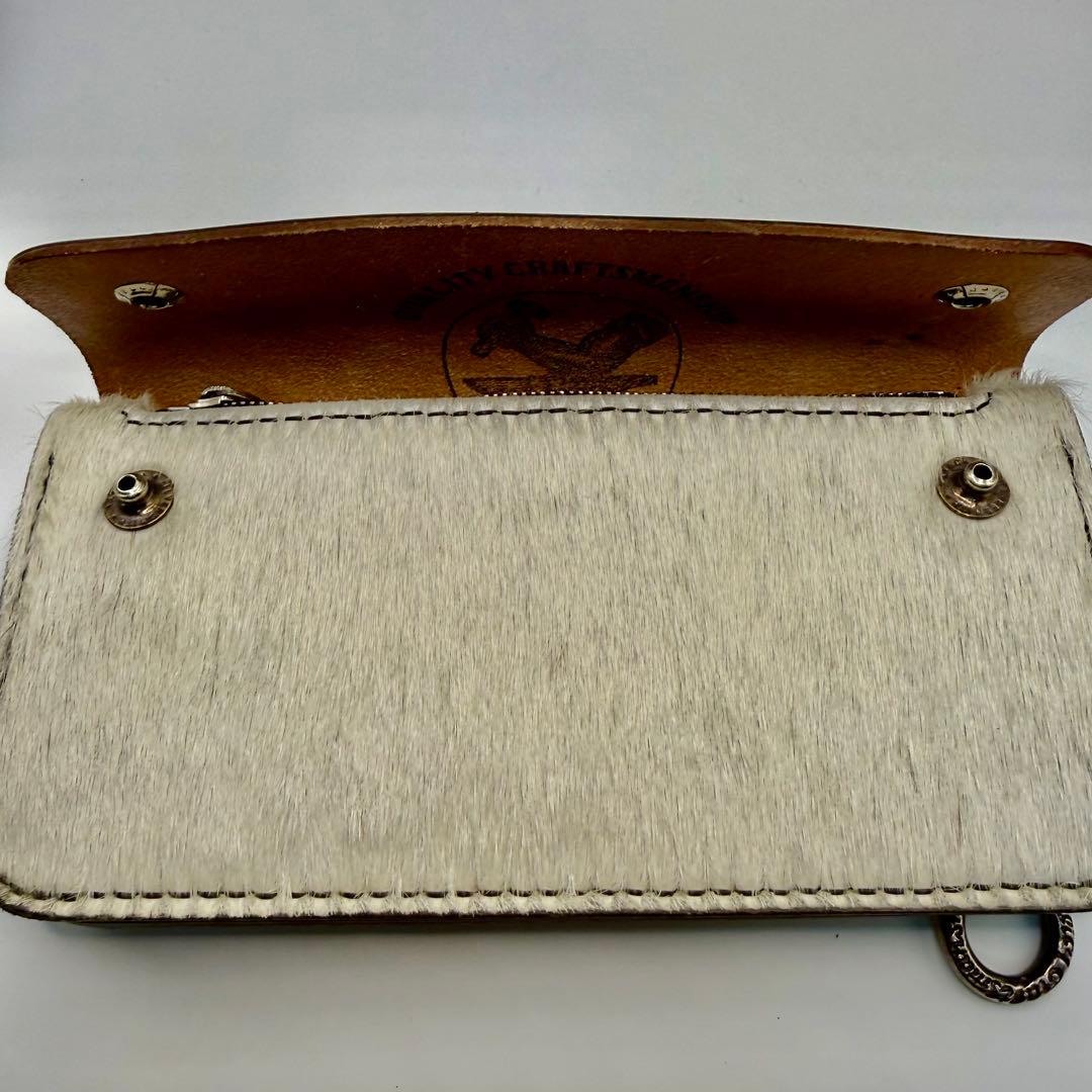 ギャラ付き　リンチシルバースミス　レザーウォレット　限定品ホワイトホース毛皮