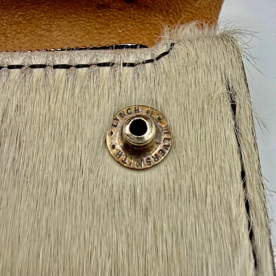 ギャラ付き　リンチシルバースミス　レザーウォレット　限定品ホワイトホース毛皮