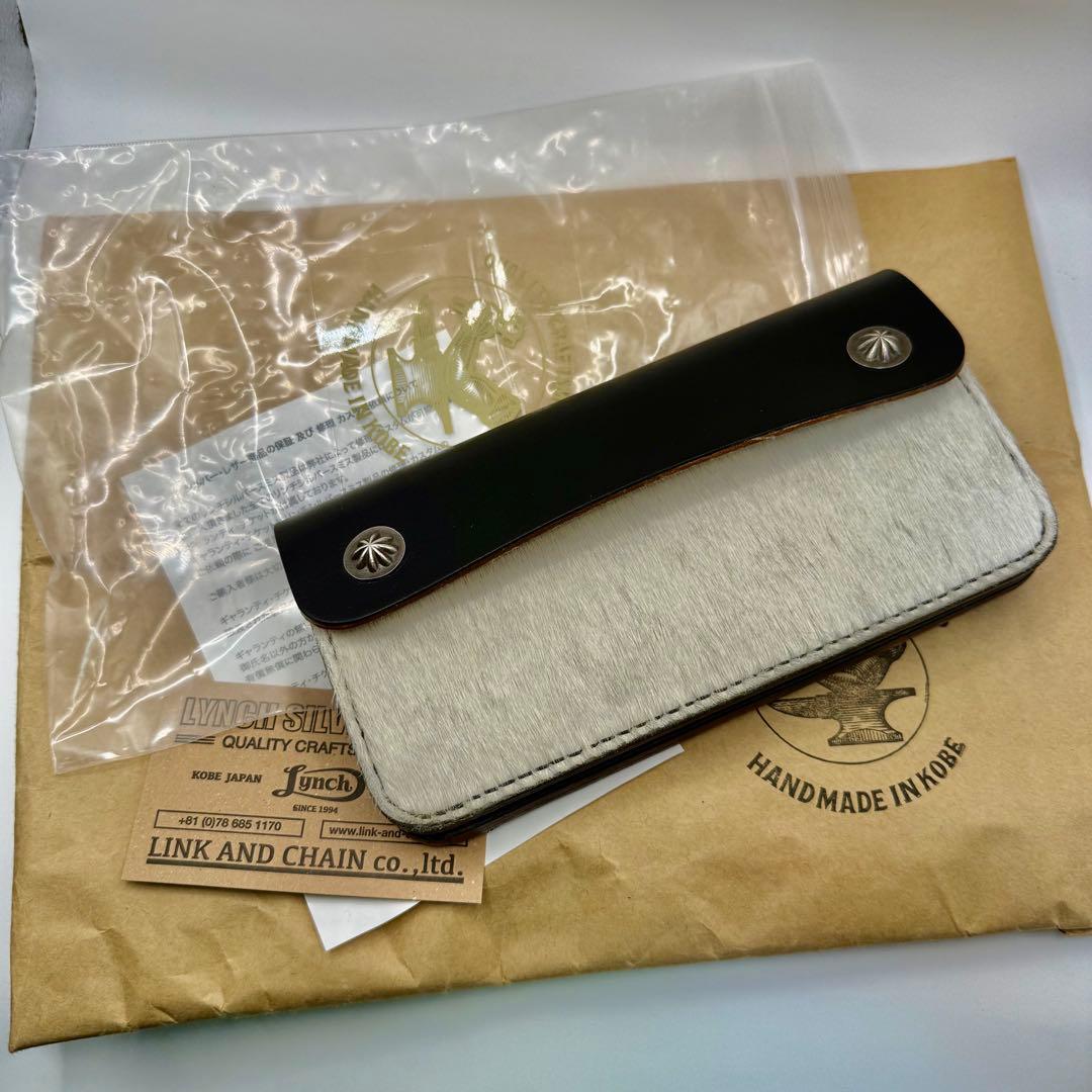 ギャラ付き　リンチシルバースミス　レザーウォレット　限定品ホワイトホース毛皮