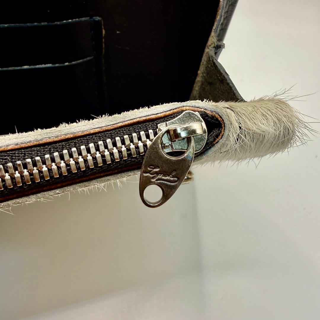 ギャラ付き　リンチシルバースミス　レザーウォレット　限定品ホワイトホース毛皮