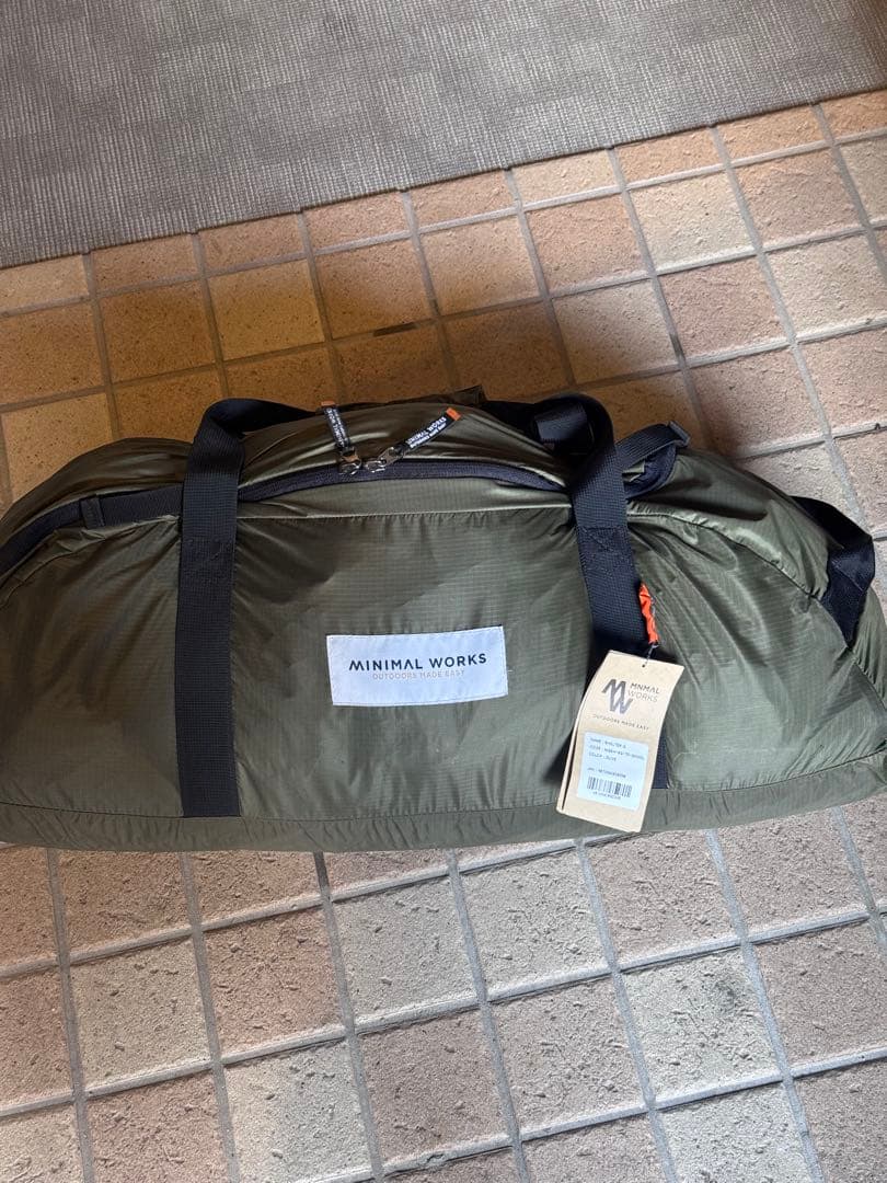 シェルターG MINIMAL WORKS テント カーキ（メッシュドア1枚付き）