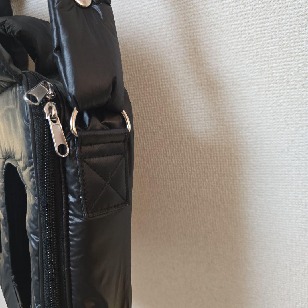 Calin ブラック キルティング マザーズバッグ