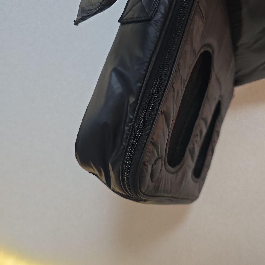 Calin ブラック キルティング マザーズバッグ