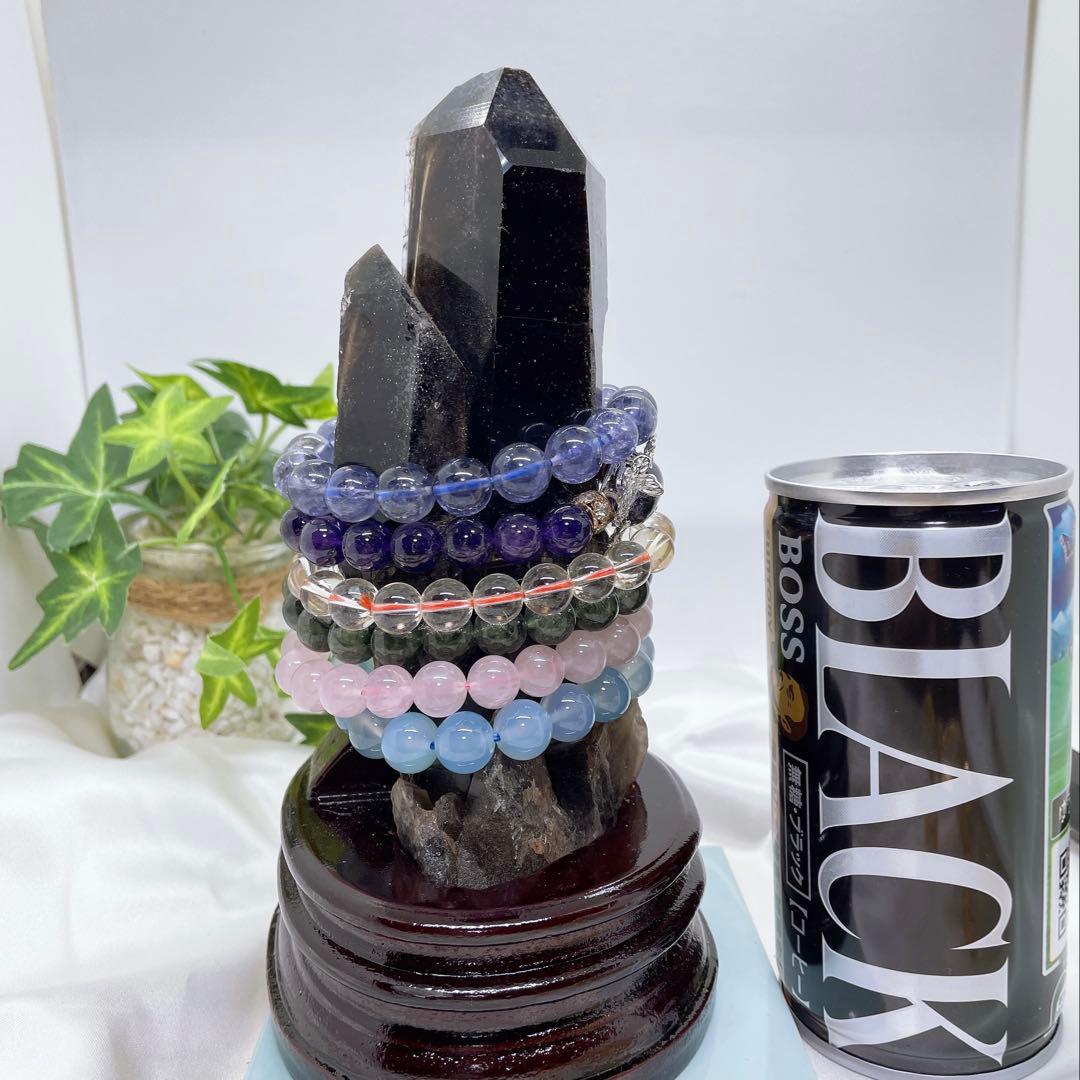 【天然石】チベット産 モリオン クラスター★ポイント★タワー★魔除★浄化