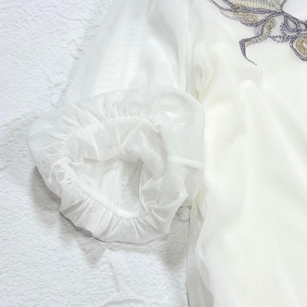 美品✨2025年 ヴィヴィアンタム ゴールドフィッシュエンブロイダリーブラウス