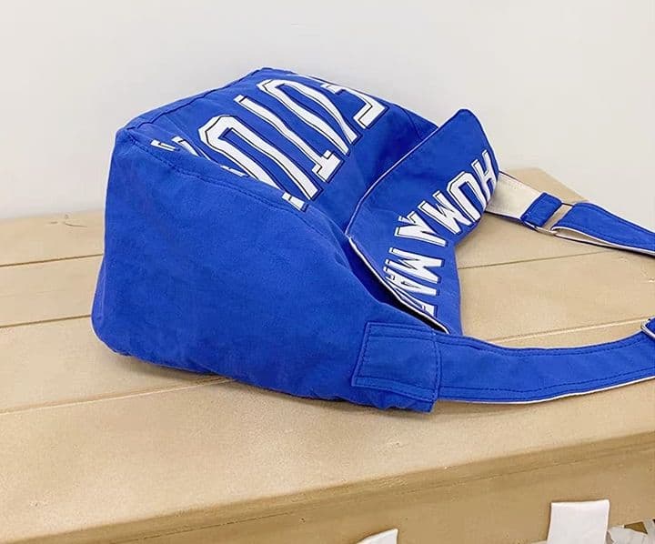 Human Made ブルートート 大容量 アルファベットプリント'''