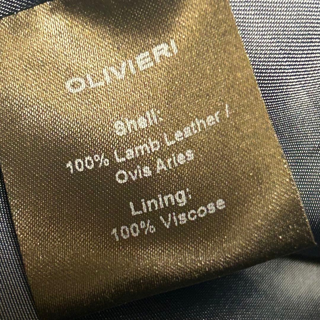 OLIVIERI オリヴィエリ　ラムレザージャケット　シングルレザージャケット