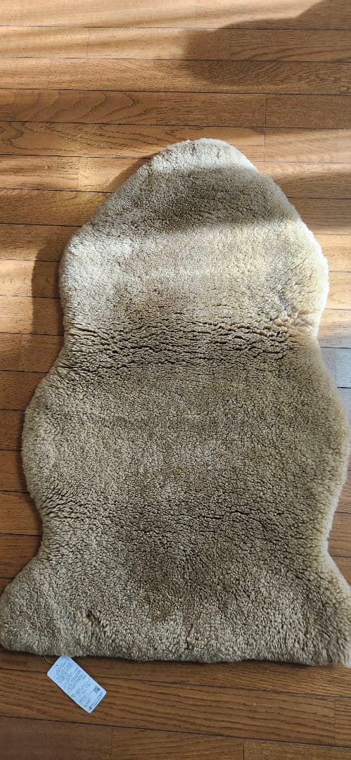 ジブンまくらSheep House ブラウンラグ ムートン裏付フリース