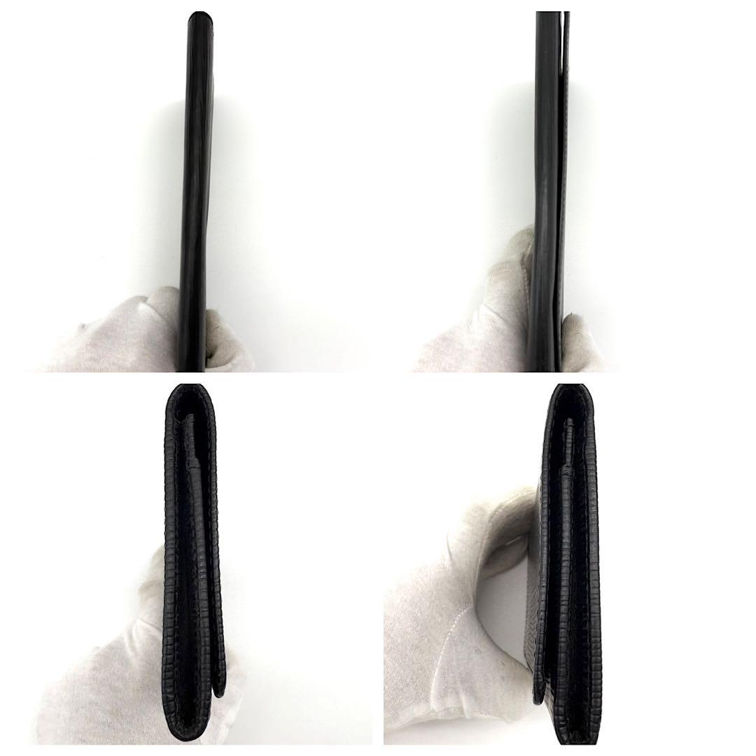 VUITTON　長財布　エピ　二つ折り　黒　レザー　札入れ　カードケース　名刺