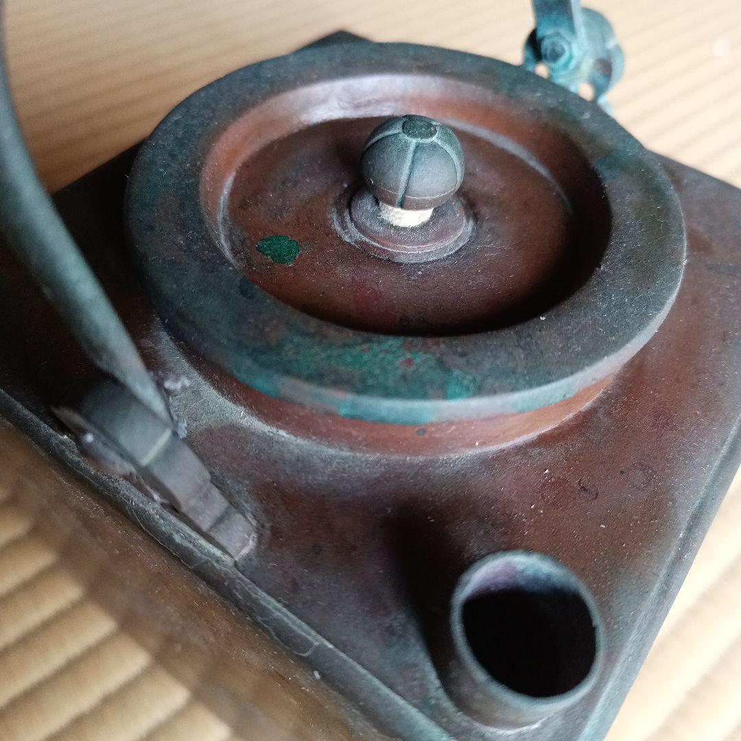 純銅　しかくいやかん　キューブケトル