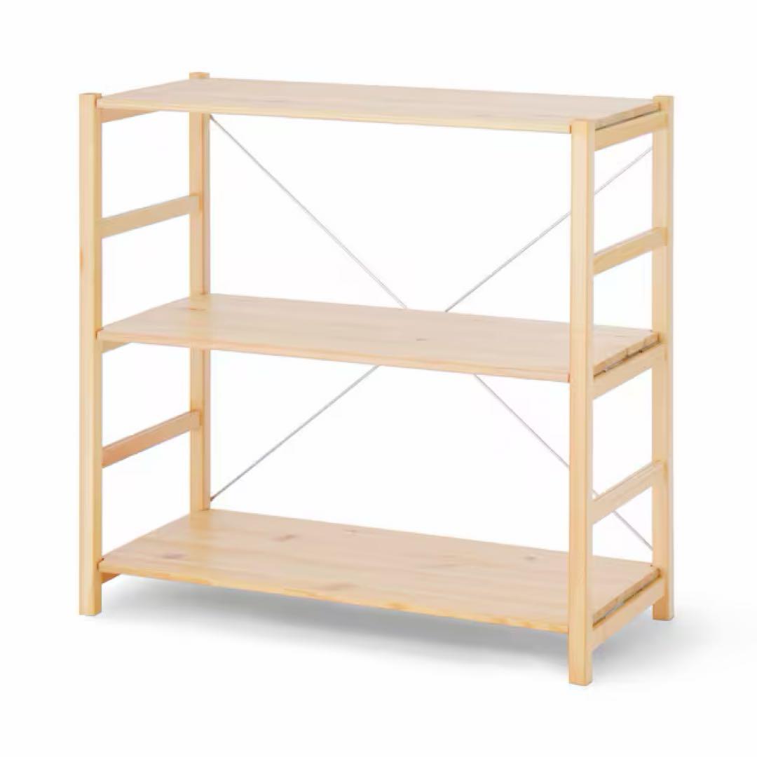 無印良品 パイン材ユニットシェルフ・８６ｃｍ幅・小