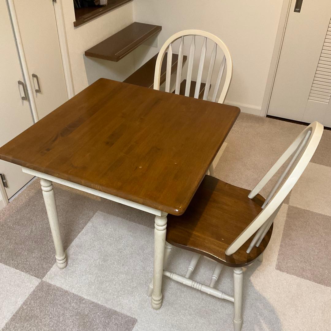 出品① マキアート　ダイニング　テーブルx1 & チェアx2 セット