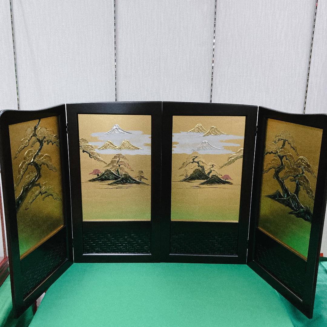 SB3 美品！5月屏風　高さ75㎝位　五月人形　五月人形兜　五月鎧兜　子供大将