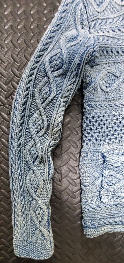 美品 RRL インディゴブルー ショールカラー カーディガン