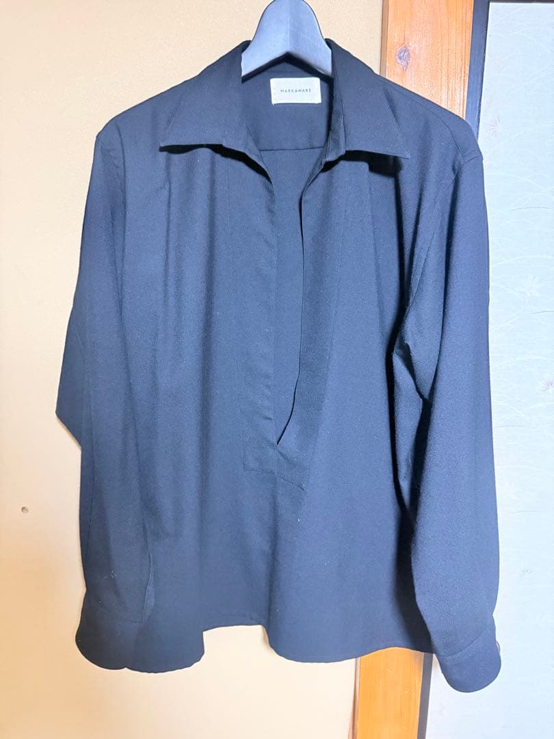 トップス MARKAWARE ORGANIC WOOL VAREUSE SHIRT