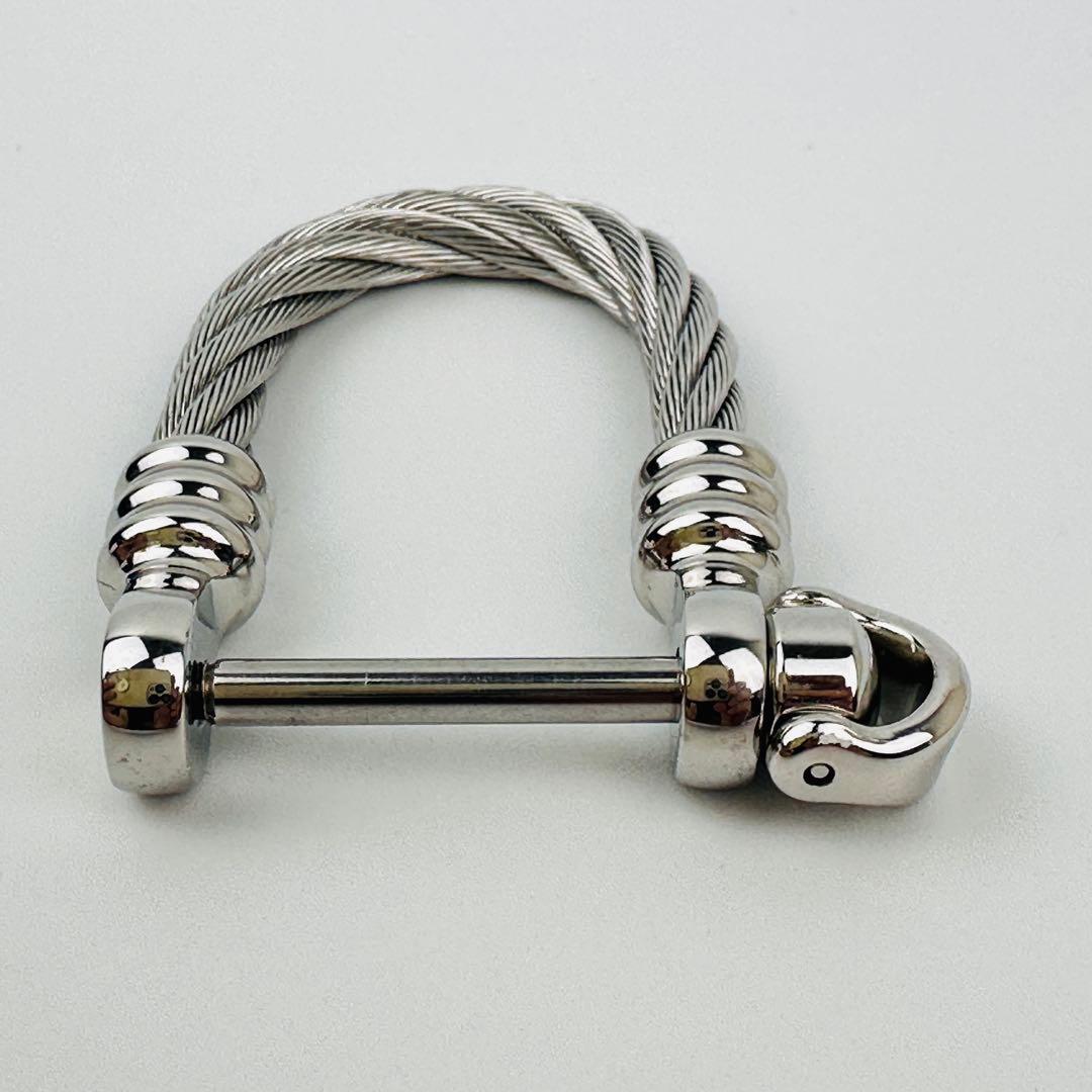 美品　フィリップシャリーオール　キーリング　キーホルダー　ワイヤー　ロゴ