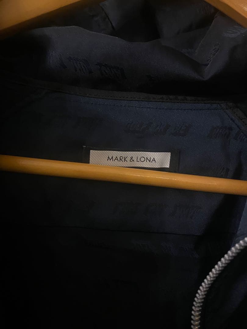 マークアンドロナ　ジャケット　ブルゾン　黒　L総柄