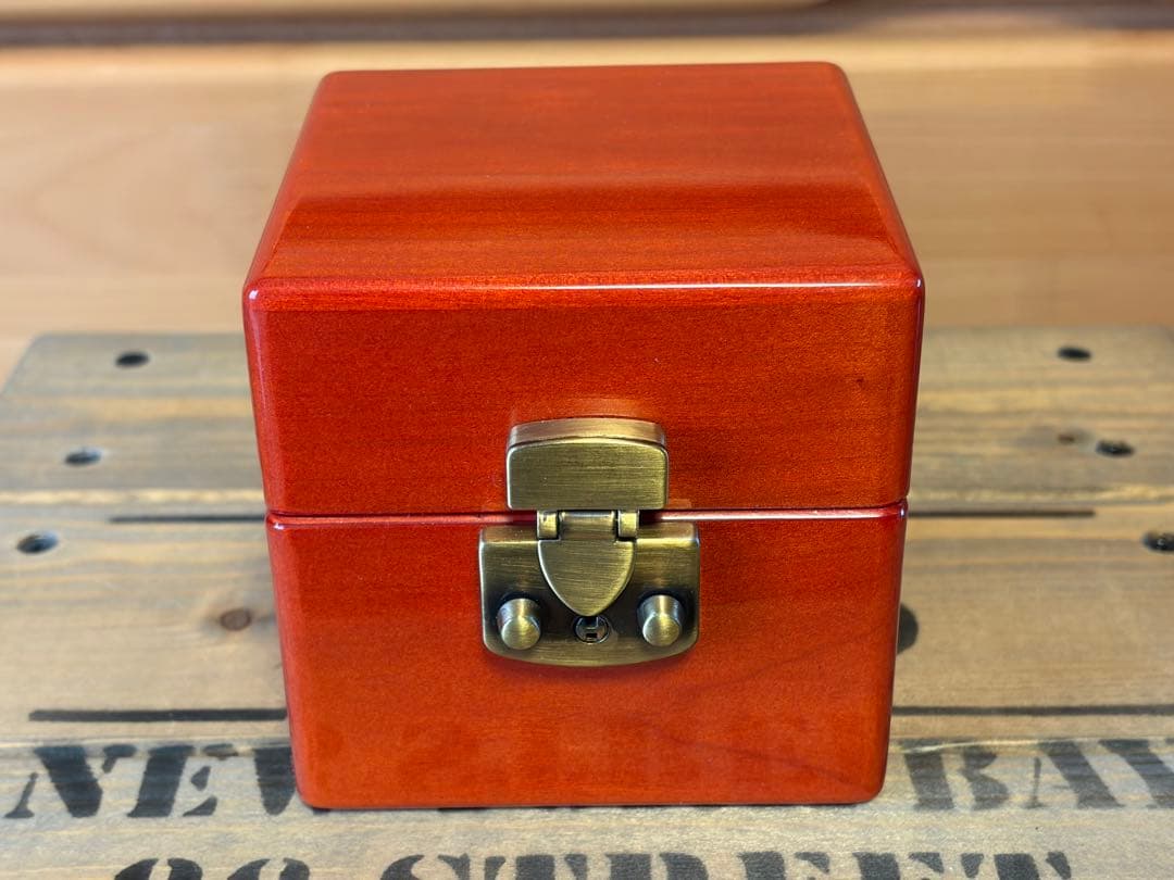 ソウルバード 1本用 メイプル材 腕時計ケース グリーンシープレザー 内装