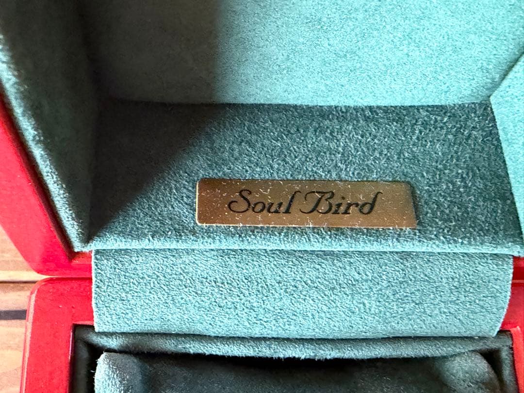 ソウルバード 1本用 メイプル材 腕時計ケース グリーンシープレザー 内装