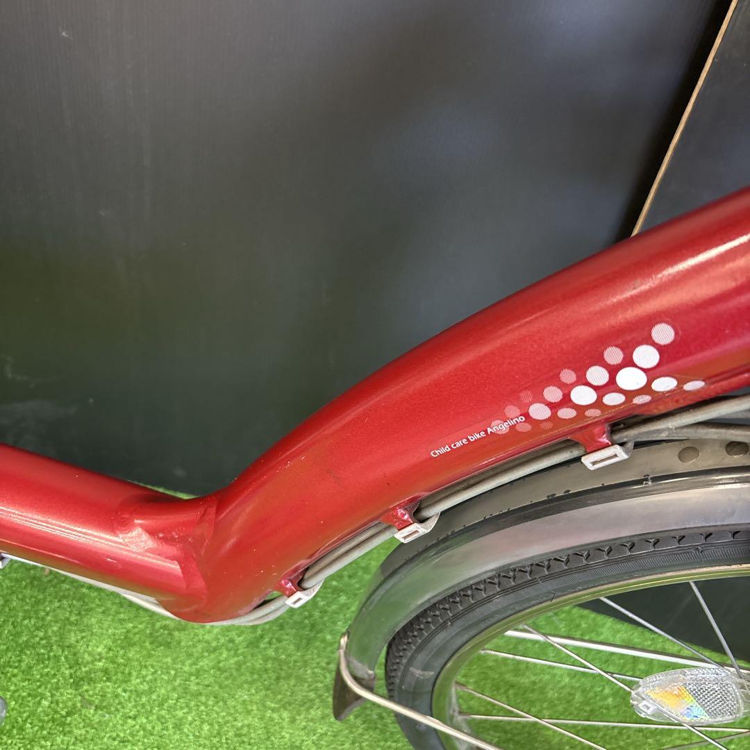 もささうるす様　電動自転車 BS Angelino レッド 3人乗り対応　12★