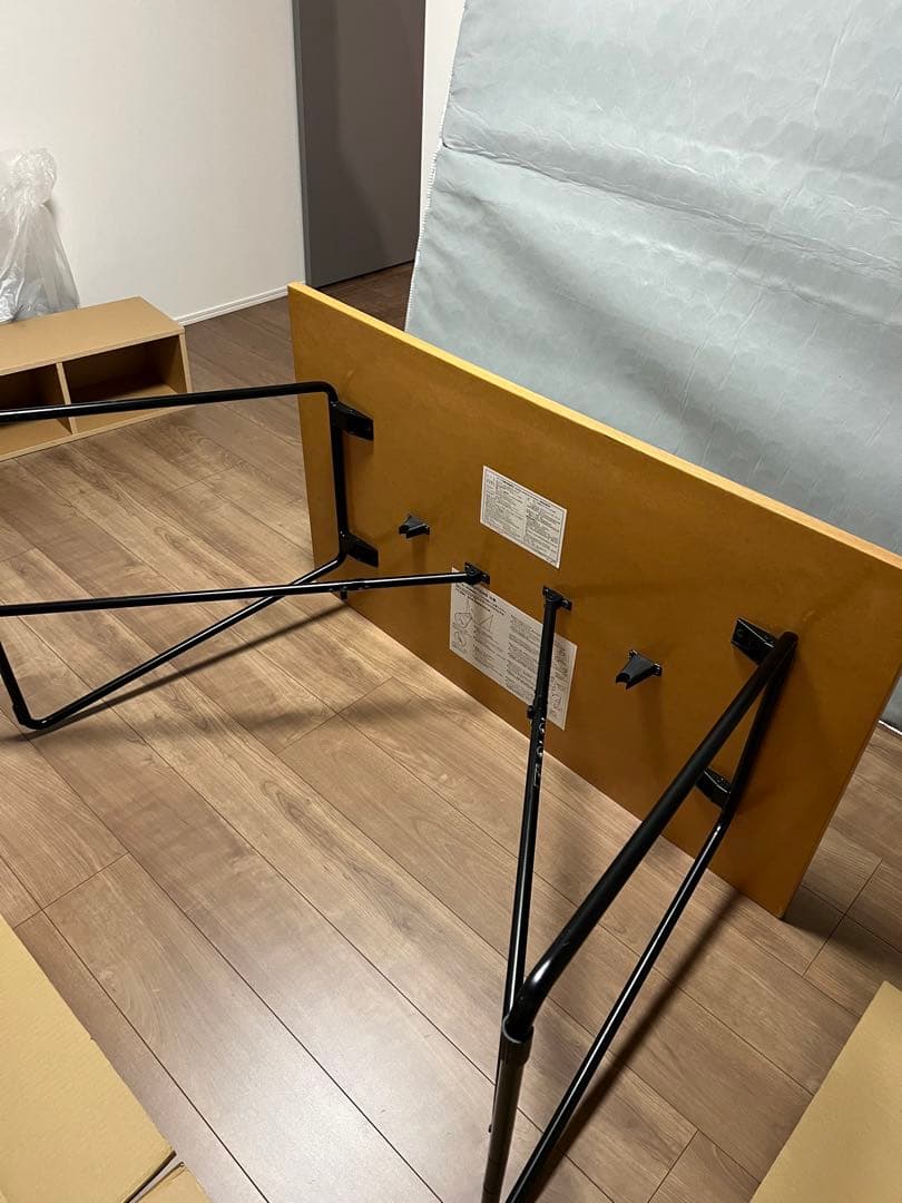 【無印良品　オーク材】木製折りたたみテーブル