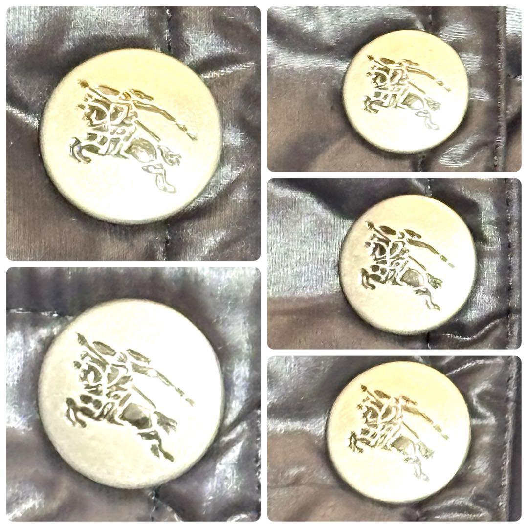 バーバリーブルーレーベル　キルティング　ダウンジャケット　タヌキファー　Mサイズ