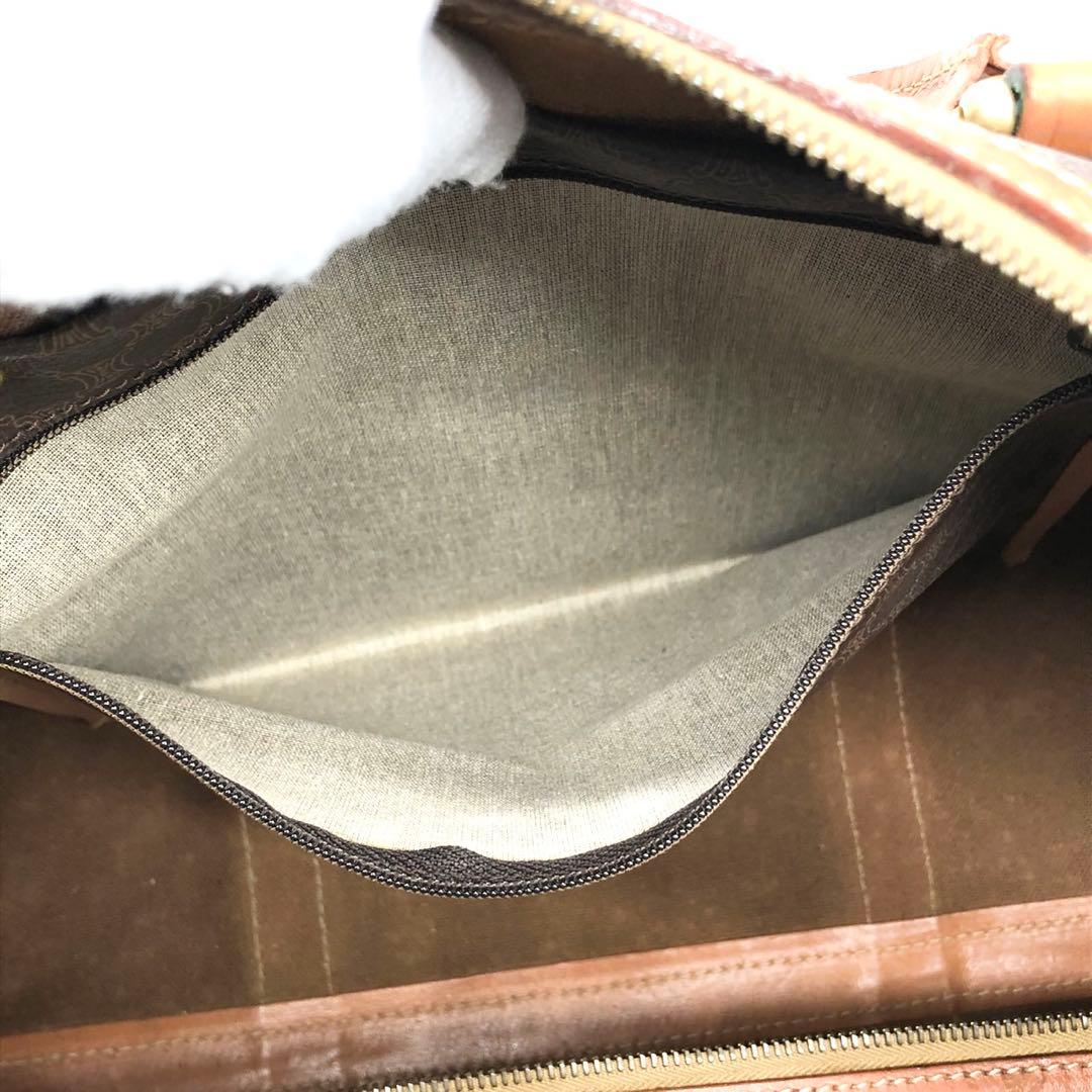 ✨美品✨セリーヌ ボストンバッグ マカダム トリオンフ 南京錠 大容量 PVC