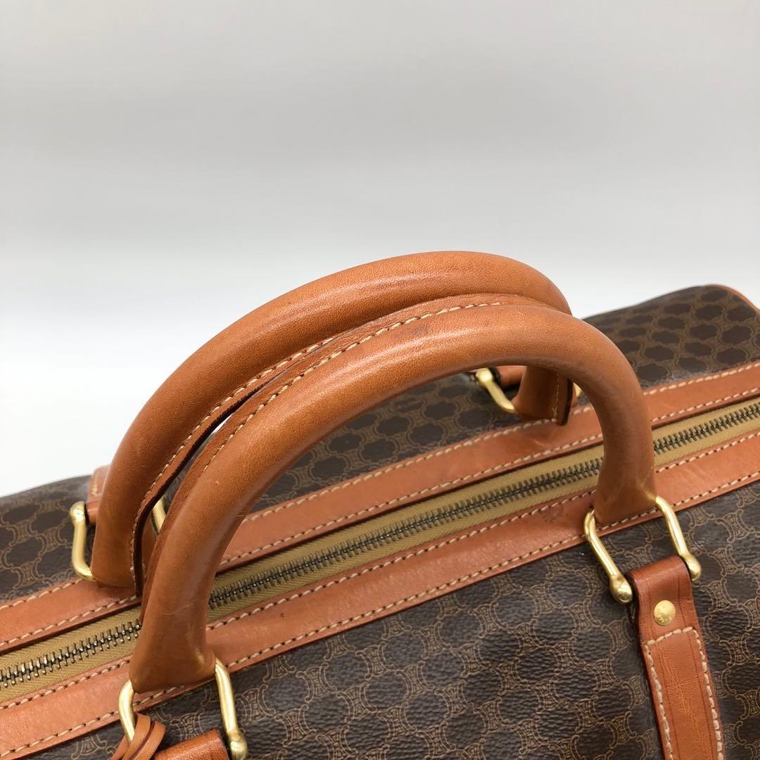 ✨美品✨セリーヌ ボストンバッグ マカダム トリオンフ 南京錠 大容量 PVC