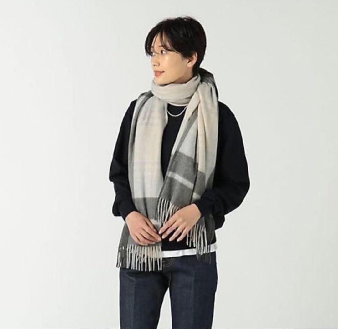 定価62700円 Joshua Ellisブラックウォッチ カシミヤ 週末セール