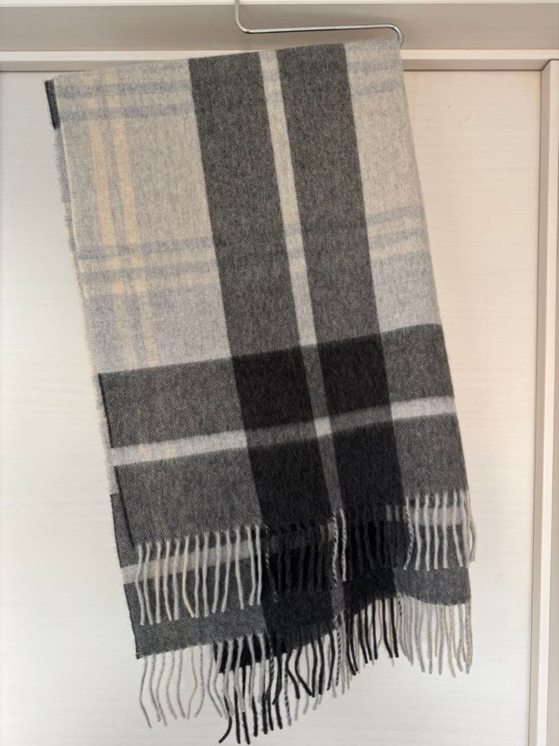 定価62700円 Joshua Ellisブラックウォッチ カシミヤ 週末セール