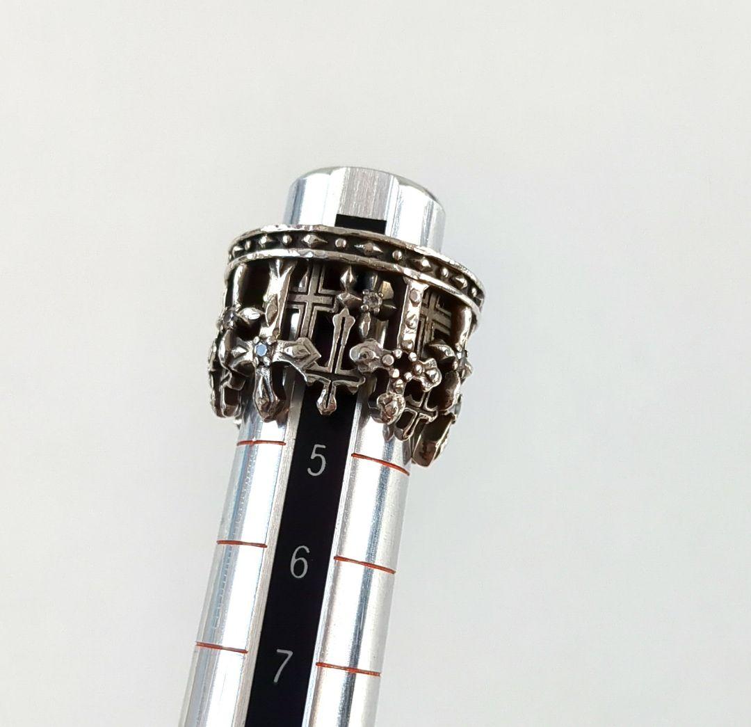 ジャスティンデイビス*リング 十字架 クロス 王冠/クラウン　モチーフ*5万円