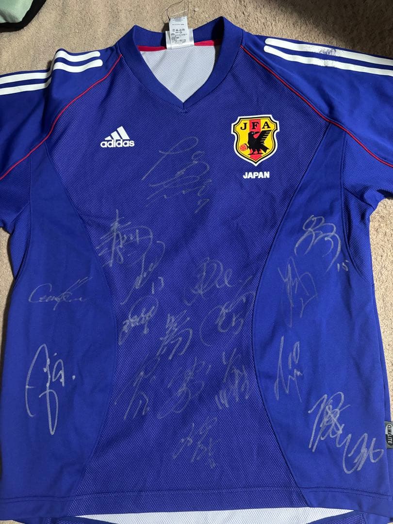 2002年サッカー日本代表 サイン入りシャツ