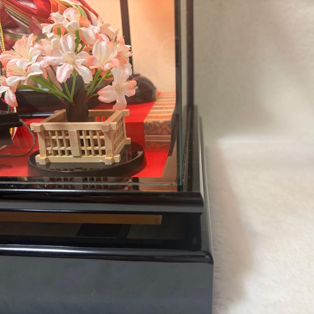 雛人形 親王飾り ケースあり ガラスケース ひな人形　曽根人形　人形の正栄