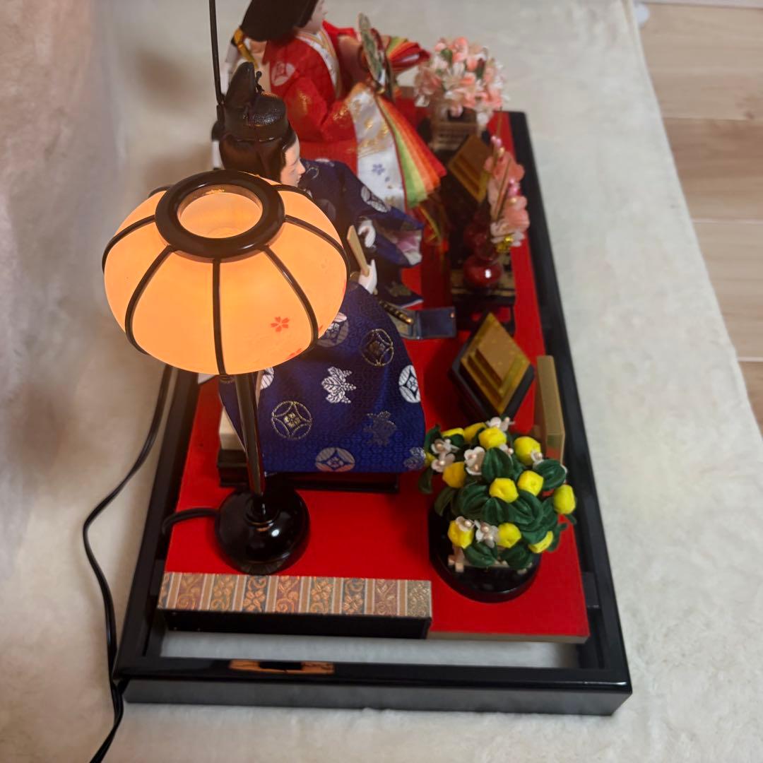 雛人形 親王飾り ケースあり ガラスケース ひな人形　曽根人形　人形の正栄