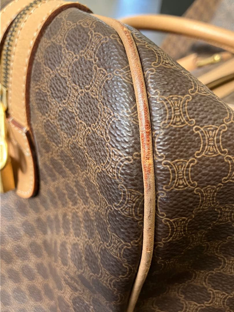 コージー！セリーヌ マカダム ボストンバッグ カデナ＆クロシェット付き