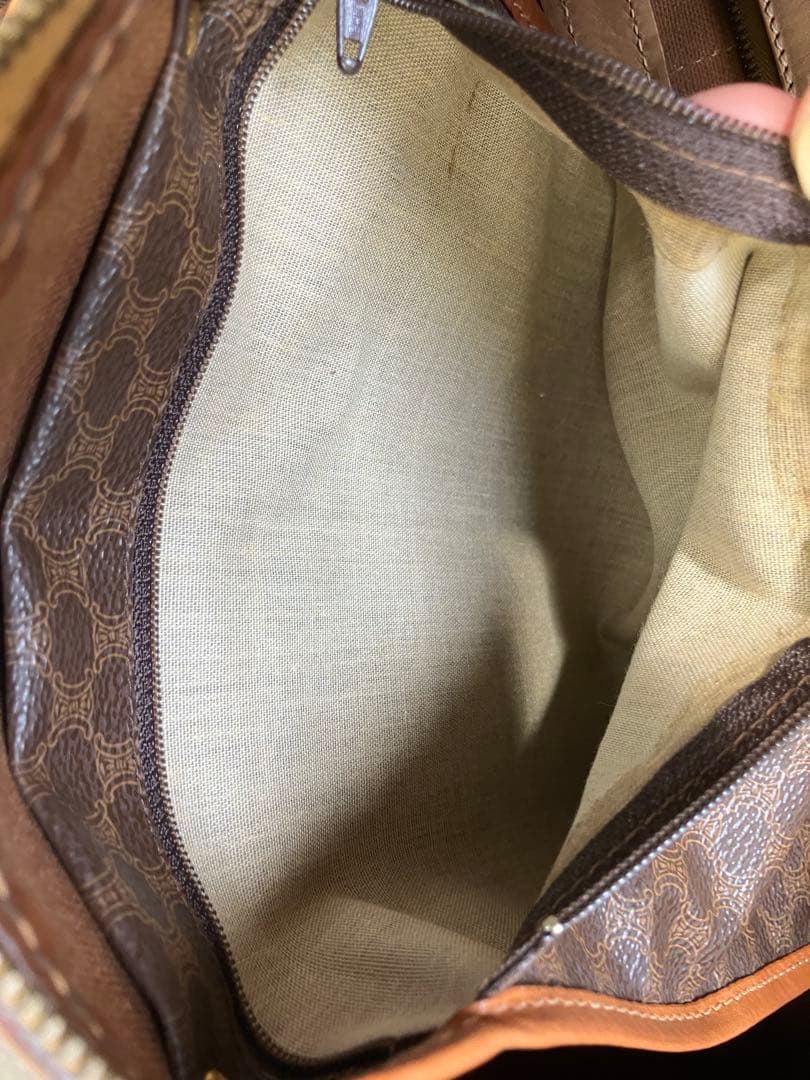 コージー！セリーヌ マカダム ボストンバッグ カデナ＆クロシェット付き