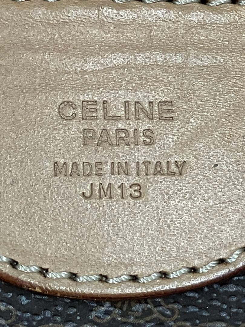 コージー！セリーヌ マカダム ボストンバッグ カデナ＆クロシェット付き