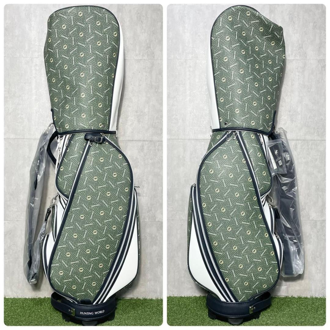 【新品】ハンティングワールド キャスコ キャディバッグ ゴルフバッグ グリーン