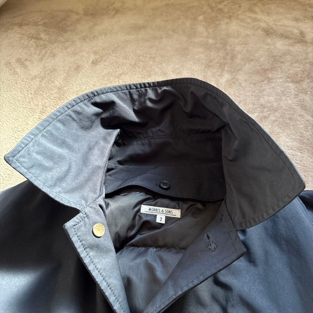 ビショップMORRIS & SONS ライナー付きステンカラーコート ネイビー