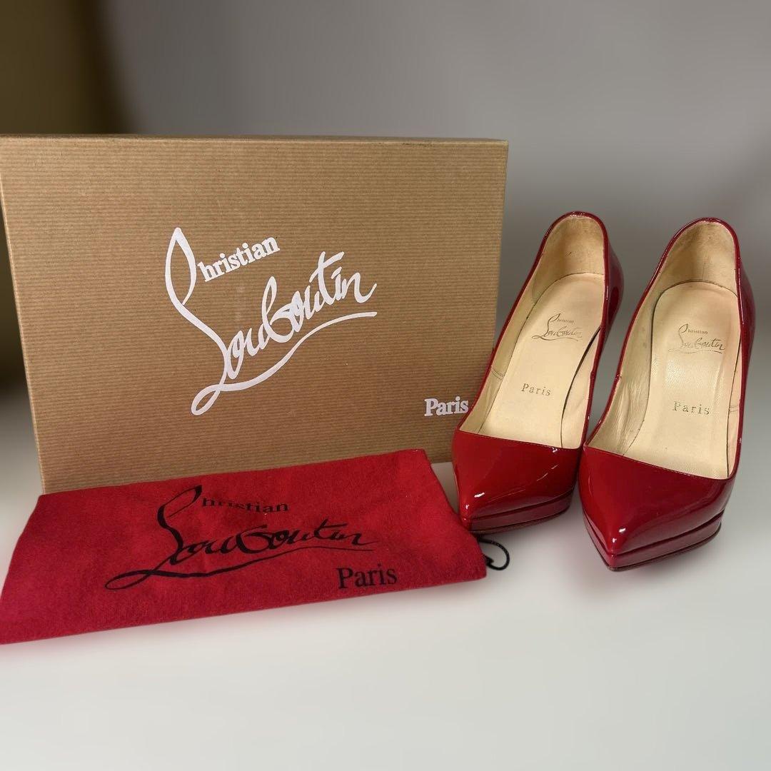 【sk/8.22/20】Christian Louboutin レッドハイヒール