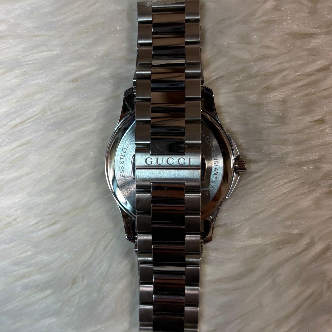 美品箱付 GUCCI Gタイムレス 126.4 デイト クォーツ メンズ 腕時計