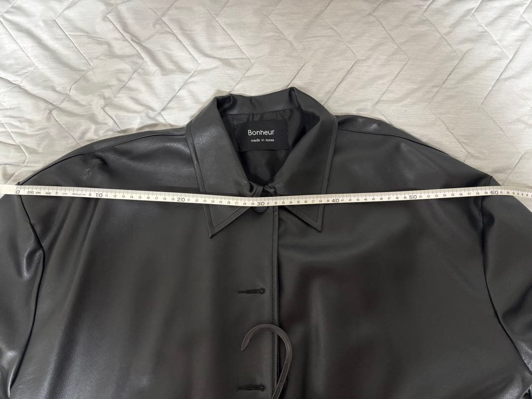 irury fake leather jacket black レザージャケット