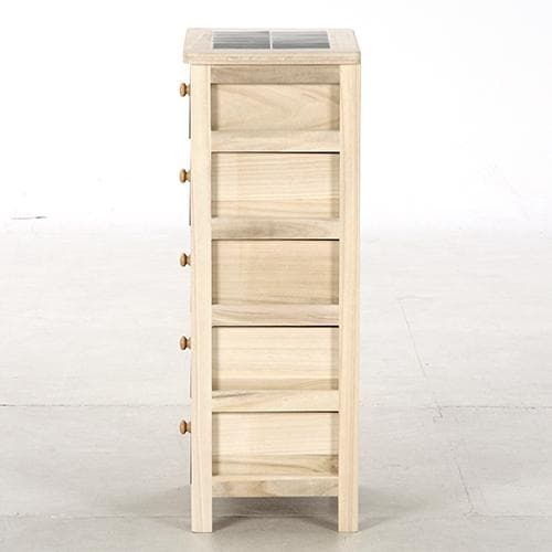 【新品・送料無料】桐製 マルチカラフル5段ボックス シンクエ 2