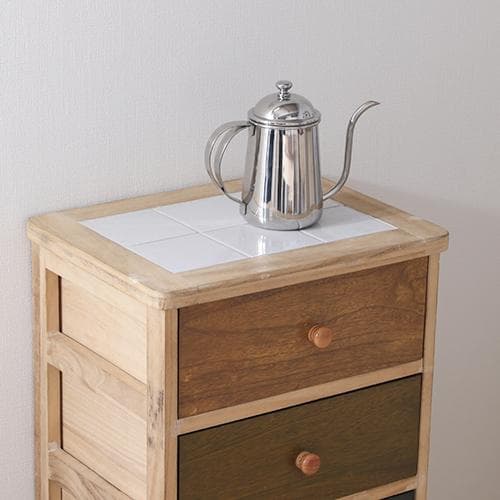 【新品・送料無料】桐製 マルチカラフル5段ボックス シンクエ 2